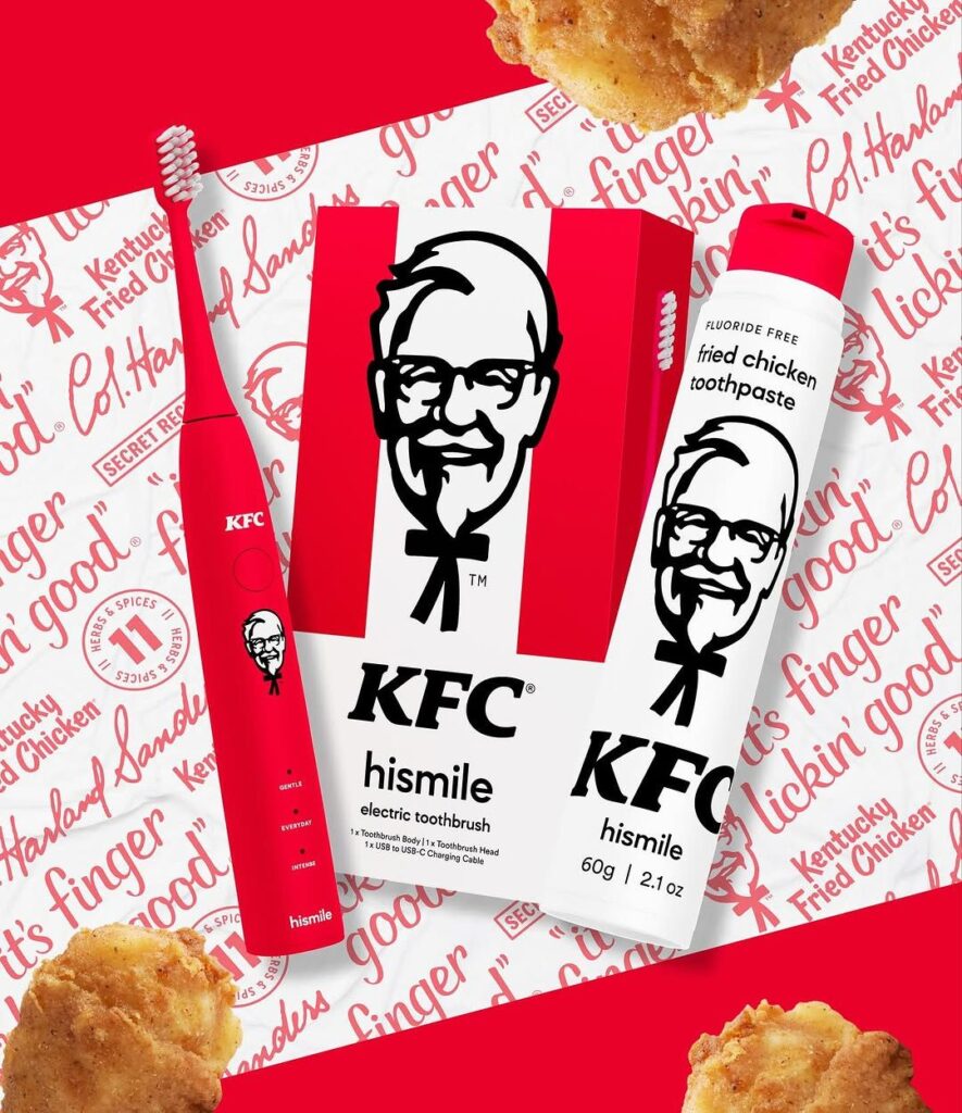 KFC выпустил зубную пасту со вкусом курочки — и это шутка.