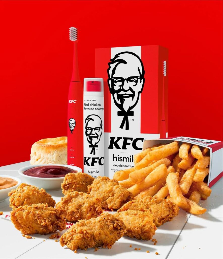 KFC выпустил зубную пасту со вкусом курочки — и это шутка.