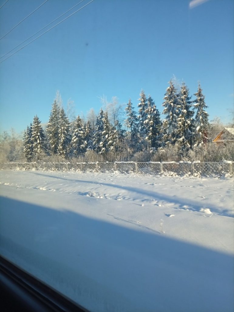 Счастье в малом за окном вагона