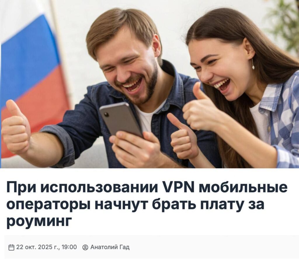 Минцифры потребовал от операторов взимать плату за использование VPN